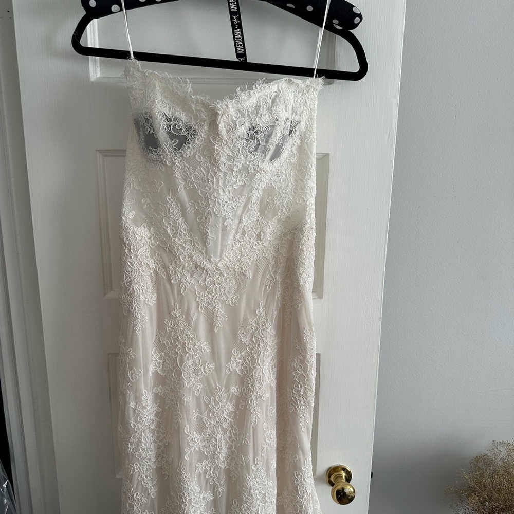 Pnina Tornai White Lace Wedding Dress - Picture 5 of 9